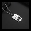 Bone Sweater Pendant — Stainless Steel