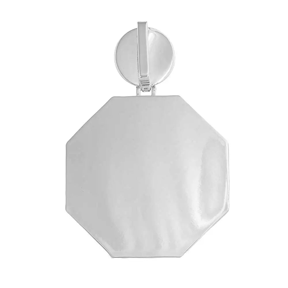 Statement Letter Pendant 80MM Octagon Colorful