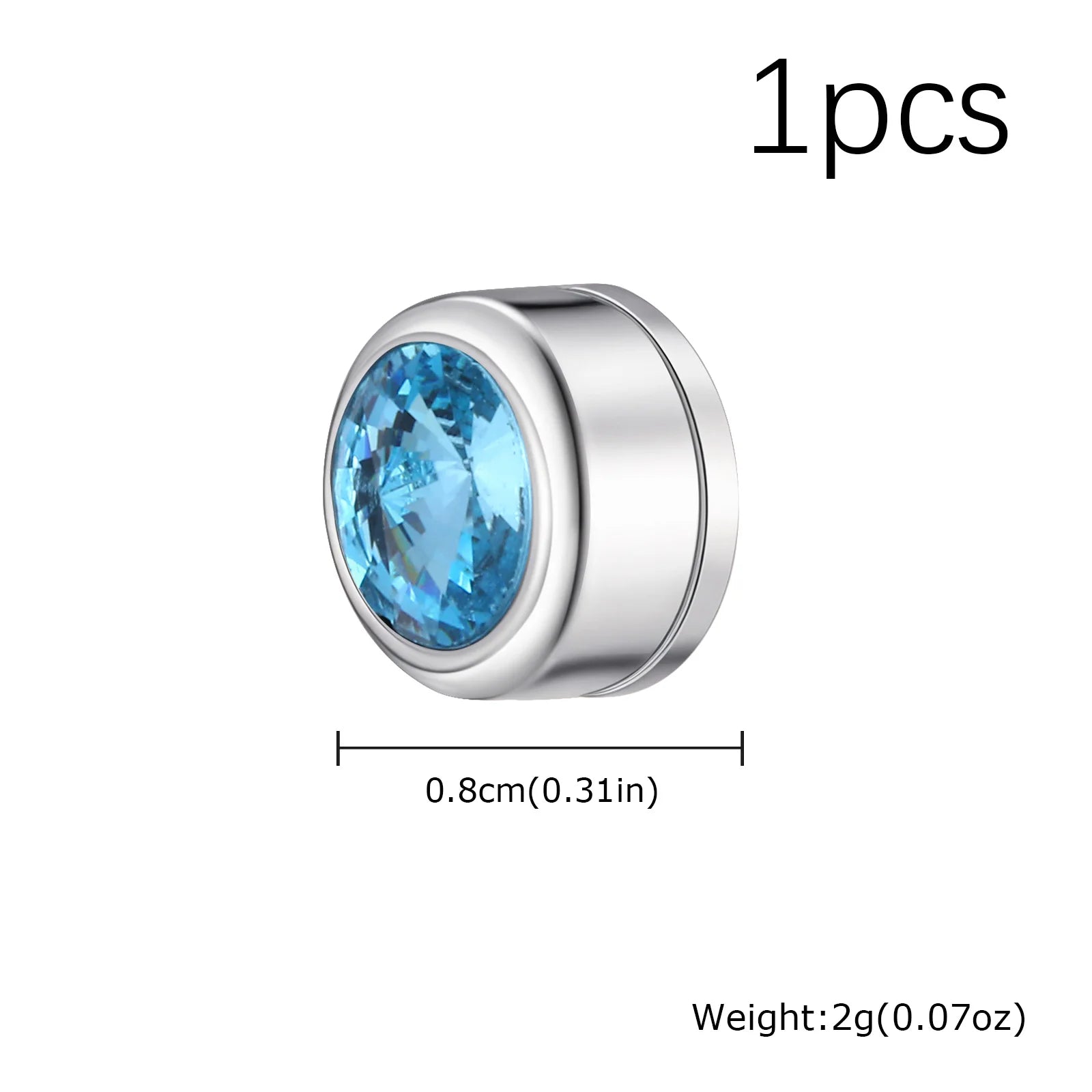 Iced Out Zircon Clip Earrings — Stainless