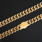 Stainless Steel Cuban Chain Necklace 12MM