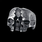 Hip-Hop Men's Biker Rings Head Evil Skull Ring Gothic Punk Rock Biker Jewelry Accessories Wholesale