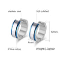 Minimal Circle Huggie Hoop Earrings — Stainless Steel