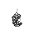 Classic Medusa Snake Pendant — Stainless Steel