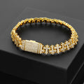 Cross Bracelet Iced Out 11MM Stainless Steel