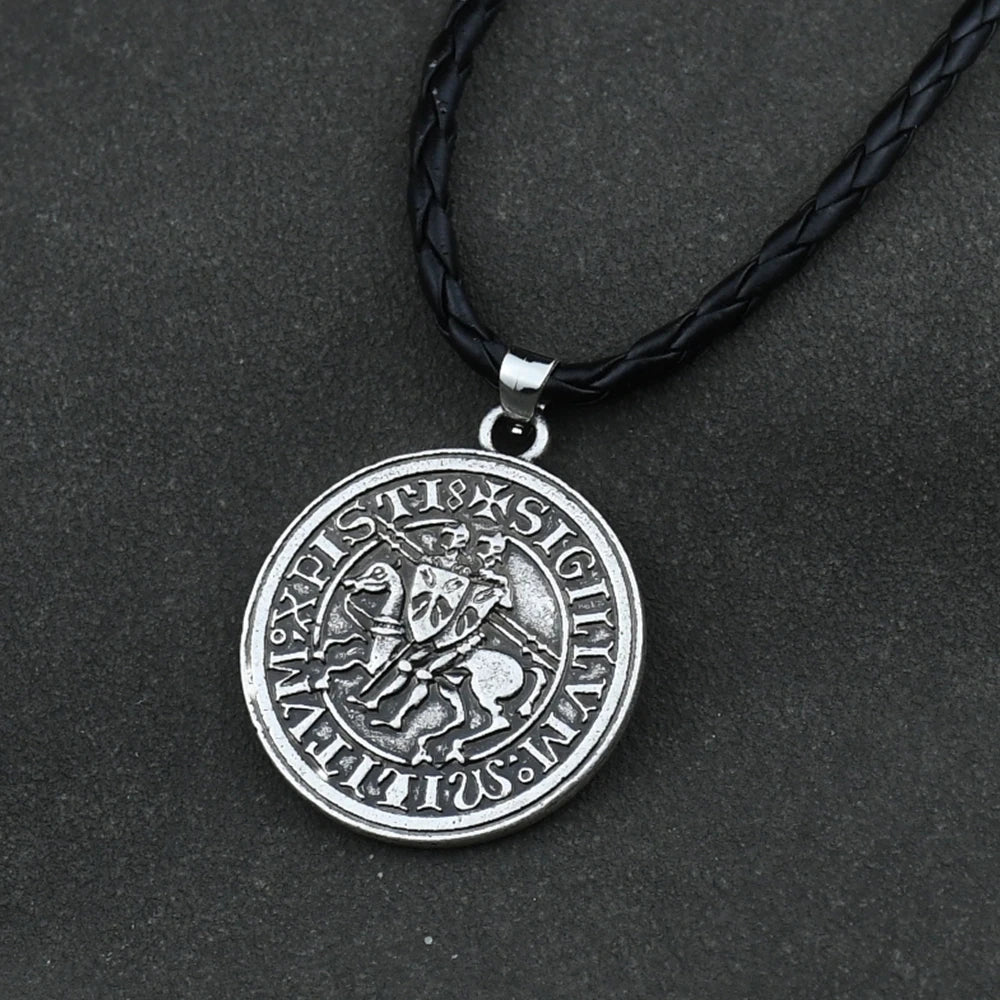 Viking War Horse Seal Pendant Necklace