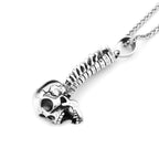 Gothic Skeleton Stainless Steel Pendant Necklace