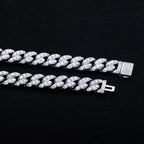 Iced Out Cuban Link Necklace — 925 Silver