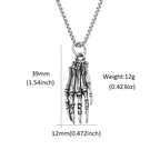 Skull Motorcycle Steel Pendant Demon Hand Halloween