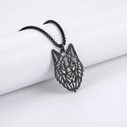 My shape Wolf Necklace for Men Women Stainless Steel Necklaces Men's chain Fashion Animal Male Necklace Punk Jewelry