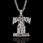 Deathlow Records Prisoner Necklace Stainless Steel Men's Fashionable Jewelry Hip-hop Rock Iced Out Pendant Party Gift