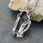Assassin Pendant Necklace Black — Stainless Steel