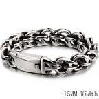 316l Stainless Steel Link Chain Man Bracelet for Men Punk Rock Gothic Vintage Biker Jewelry Price Men's Bracelets Boys