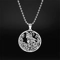 Cat Gold Pendant Car Hollow Flower