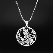 Cat Gold Pendant Car Hollow Flower