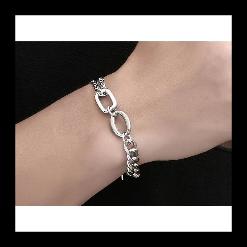 Splicing Bar Bracelet — Stainless Steel