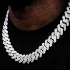Two-Tone Iced Out Cuban Chain Necklace 20MM