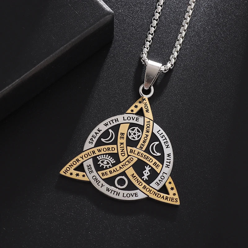 Viking Stainless Steel Pendant Necklace