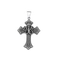 Vintage Stainless Steel Snake Necklaces For Men Women Gothic Hip Hop Cross Pendant Fashion Personality Biker Jewelry