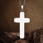 Inverted Cross Stainless Steel Pendant Necklace