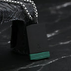 Cool 316L Stainless Steel Fashion Rectangle Black Colour With Stone Pendant Necklace For Man Women Party Gift Fashion Jewelry