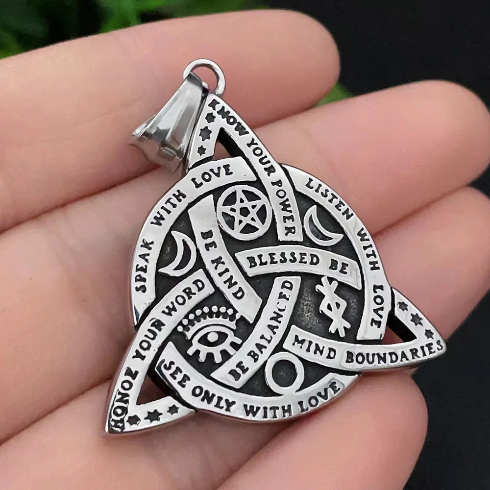 Multi-style Vintage Viking Necklace Men Amulet Nordic Tree of Life Celtic Stainless Steel Pendant Chain Jewelry Wholesale