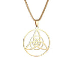 Celtic Trinity Knot Pendant Necklace — Zinc Alloy