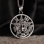Witchcraft Pentagram Pendant Necklace — Stainless Steel