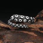 Gothic Octopus Squid Ring — Stainless Steel