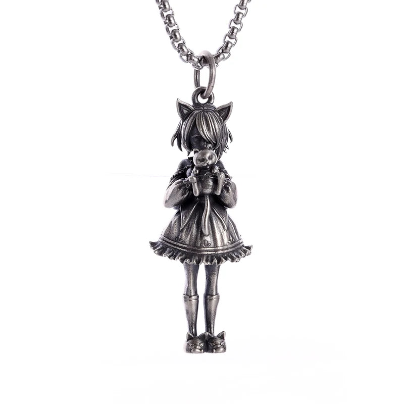 Vintage Punk Inverted Pentagram Satanic Goat Necklace Pendant for Men Unique Pagan Amulet Jewelry