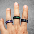 Black Aurora Ring Stainless Steel