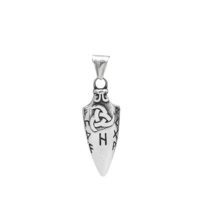 Odin Rune Viking Stainless Steel Pendant Necklace