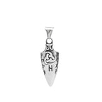 Odin Rune Viking Stainless Steel Pendant Necklace