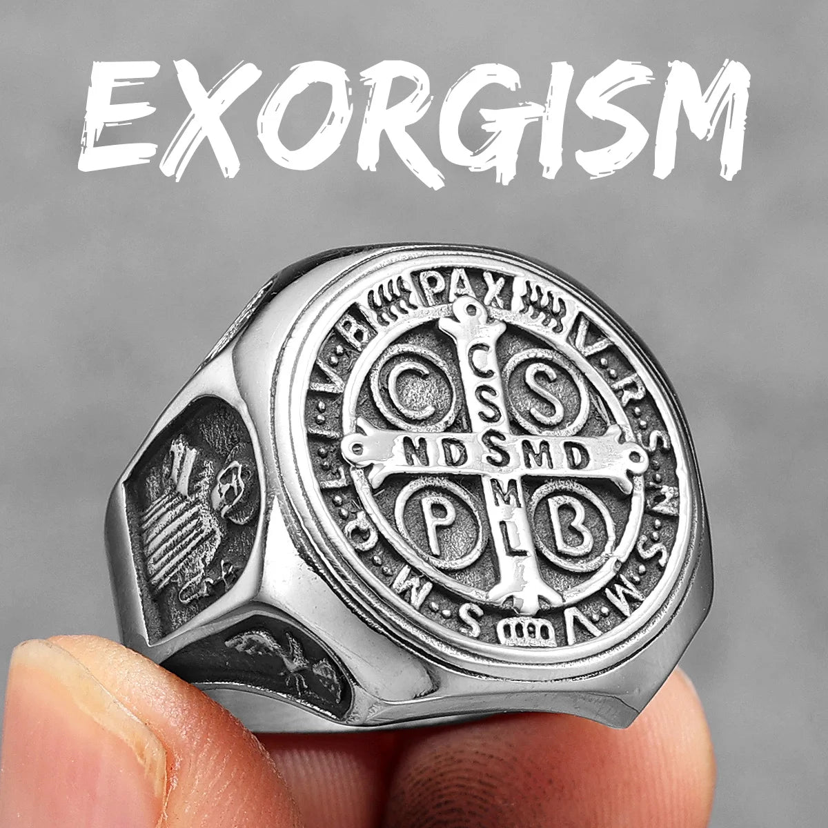 St. Benedict Ring — Stainless Steel