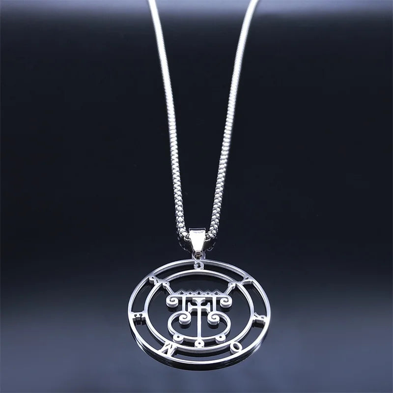 Gremory Sigil Silver Necklace — Stainless Steel
