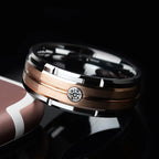 2025 Classic Stainless Steel Men‘s Rings Two-color electroplating Fashion Simple Ring Jewelry Accessories Dropshipping size 6-13
