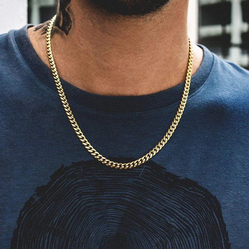 Cuban Chain Necklace 3-9mm — Stainless
