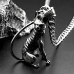 Cat Steel Pendant 316L Sphinx Gothic