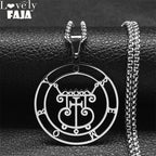 Gremory Sigil Silver Necklace — Stainless Steel