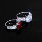 Silver 925 VVS Moissanite Ring 5CT Iced Out