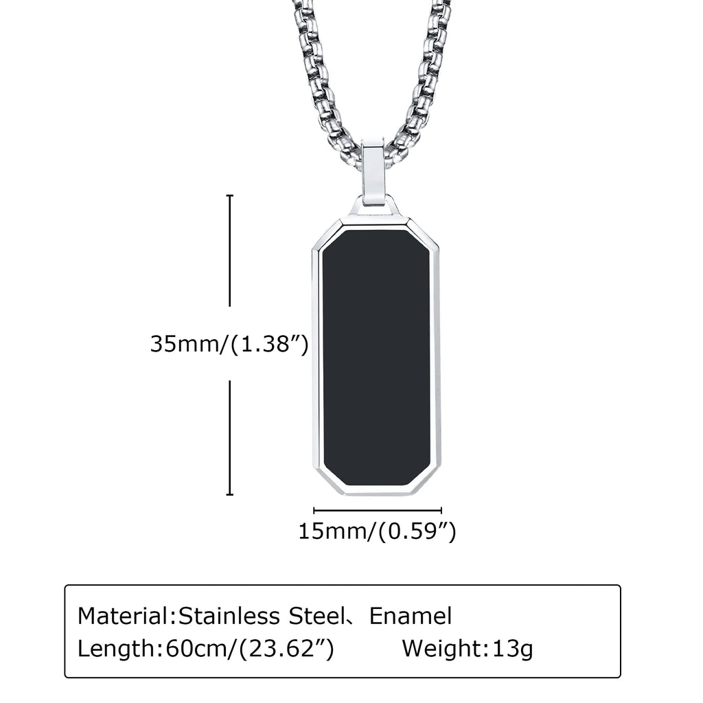 Men's Silver Color Geometric Pendant Necklace, Non Fading Stainless Steel Compass Necklace with Chain, Stylish Jewelry Gifts