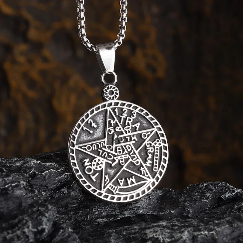 Witchcraft Pentagram Pendant Necklace — Stainless Steel