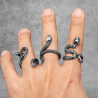 Viper Snake Animal Ring — Stainless Steel