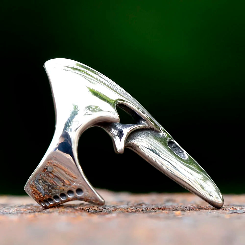 2023 NEW Men's 316L stainless steel rings Nordic VIKING Odin Raven head Animal Amulet fashion Jewelry for Gifts free