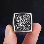 2024 New Vintage 316L Stainless Steel Special Knight Ring Fashion Good Detail Chic Fancy Jewelry Freeshipping For Man