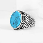 Gothic Dropshipping New Unisex 316L Stainless Steel Cool Punk Classic 3 Colour Stone Ring Pattern Hollowing Anels Anniversary