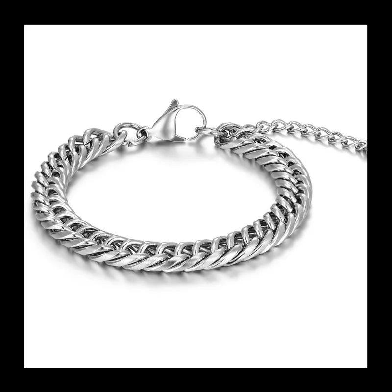 Minimal Chain Bracelet — Silver