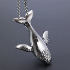Whale Steel Pendant 316L Men Women Simple Necklace