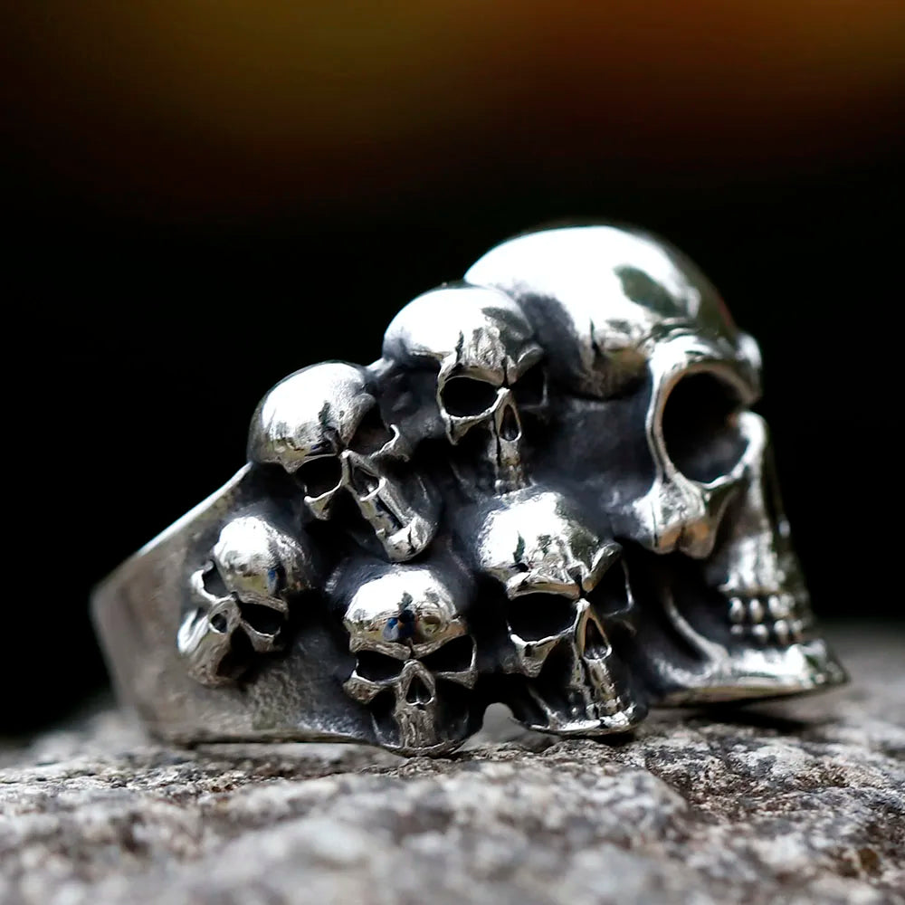 Vintage Punk Skull Ring — Stainless Steel