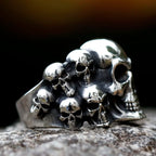 Vintage Punk Skull Ring — Stainless Steel