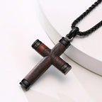 Prayer Hand Cross Stainless Steel Pendant Necklace